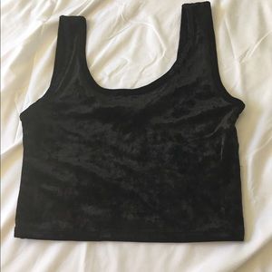 velvet crop tank crop